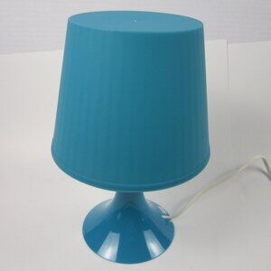 IKEA Lampan Turquoise / Blue Table Lamp - Used - Tested - Works